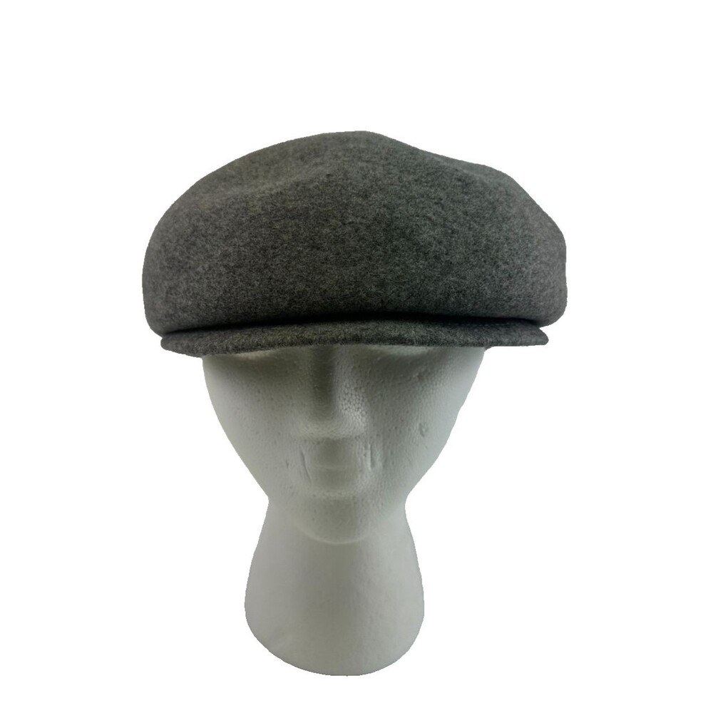 Betmar Wool‎ Newsboy Cabbie Hat Round Gray